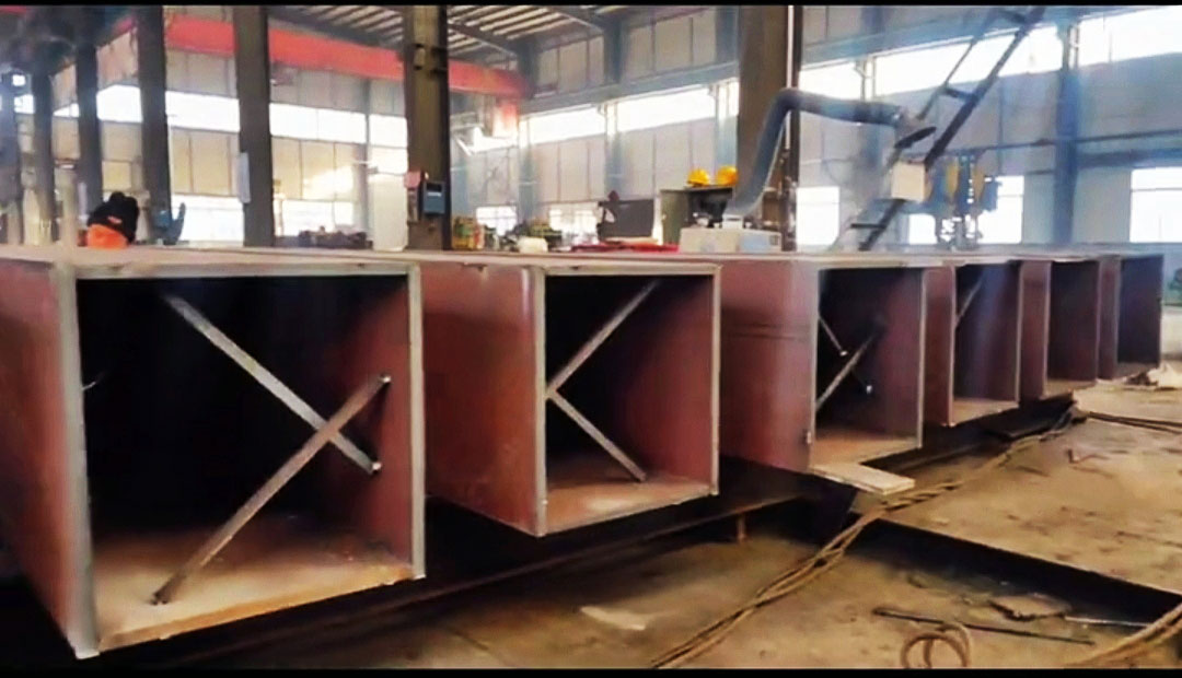 山西鋼結構加工廠箱型柱加工